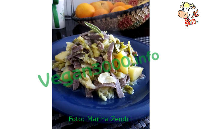 Foto numero 2 della ricetta Pizzoccheri with cabbage and potatoes