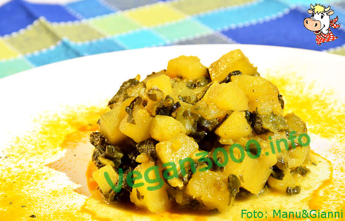 Foto numero 1 della ricetta Aloo Palak (Indian style spinach and potato curry)