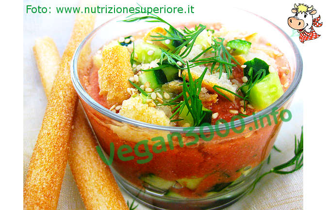 Foto numero 1 della ricetta Vegan gazpacho with sun-dried tomatoes