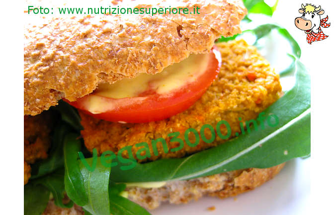 Foto numero 1 della ricetta Burger vegan alle carote e mandorle