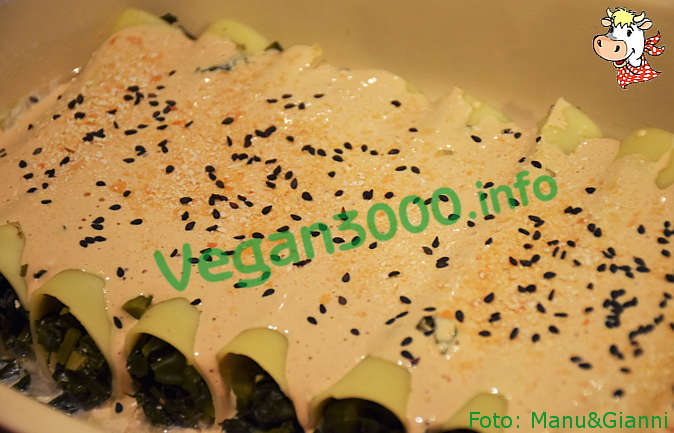 Foto numero 1 della ricetta Cannelloni with tofu and black cabbage