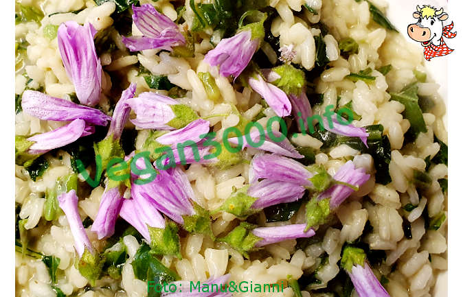 Foto numero 1 della ricetta Risotto with mauve and dandelion