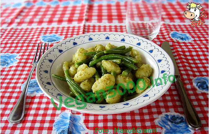 Foto numero 1 della ricetta Gnocchi ai fagiolini e pesto