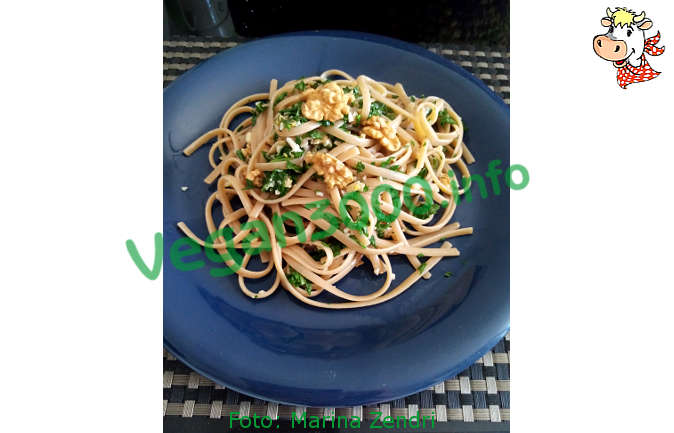 Foto numero 1 della ricetta Linguine alle noci e rucola