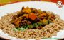 Farro con la zucca e gli azuki