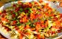 Colored pasta salad