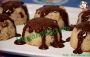 Girasoli di couscous con crema al cioccolato