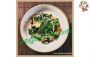 Risotto with white wine and black cabbage